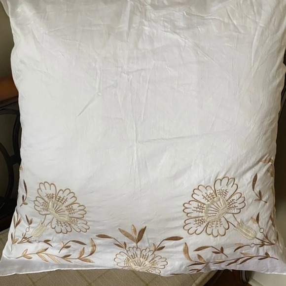 Anthropologie Saffron Embroidered Euro Sham - Picture 3 of 5